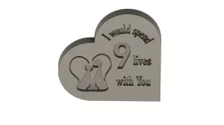 Cat Couple - I would spend 9 lives with you