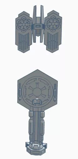 ExDreeme V4 Sith & Empire Vertical Wall Mount for Lightsaber
