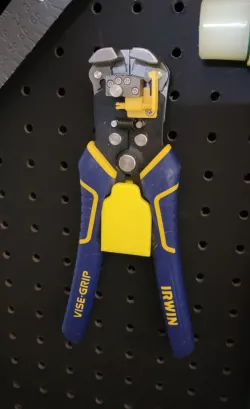 Irwin Vise Grip wire stripper pegboard mount