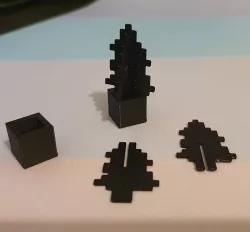Minecraft Spruce sapling and Pot