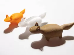 mini smooth fox figurine