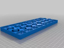 My Customized Parametric 16 Valve Engine Head Disassembly Tray / Parts Organizer