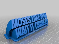 My Customized Sweeping 2-line name plate (text)