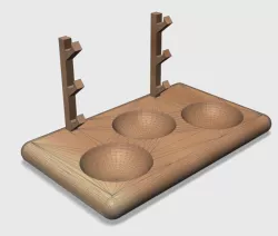paint palette with brush holders