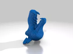 Pickle Rick Rat Head Filament Clip