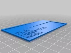 PLA Hatch Box White Filament Swatch
