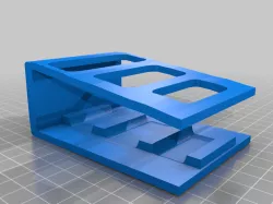 Remote control holder for 3 remotes.