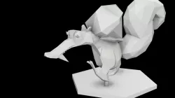 Scrat from Ice Age Low Poly