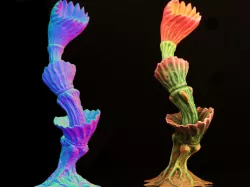 Tabletop plant: "Puzzle Grass Plant" (Alien Vegetation 49)