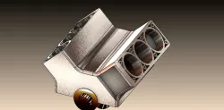6 CYLINDER BLOCK WITH PISTON