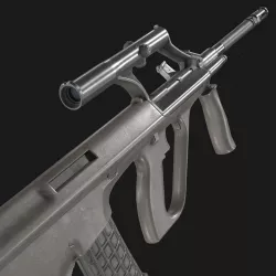 AUG A1 Assault Rifle Low-poly  3D model