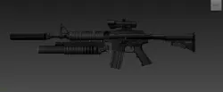 automatic M4A1 3D model