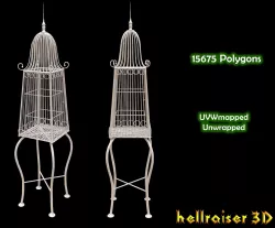 Bird Cage Low-poly  3D model