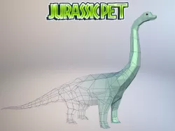 Brachiosaurus Low-poly  3D model