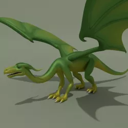 Cartoon Dragon Simply 3D model
