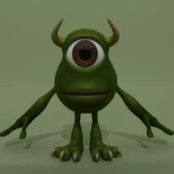Cartoon Monster Cyclops 3D model
