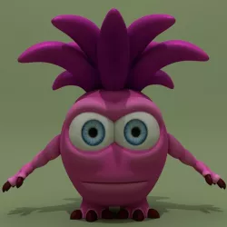 Cartoon Monster Freddy 3D model