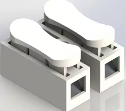 CH2, 2P QUICK CONNECTOR SPRING CLAMP TERMINAL BLOCK