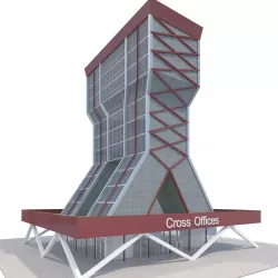 Commercial Building-019 Office Tower 3D model