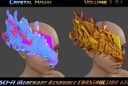 CRISTAL HAWK Vol 1 0 1 - MERCHANT RESOURCE EDITION Low-poly  3D model