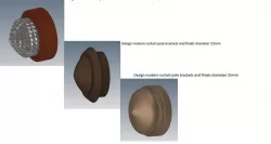 Design modern curtain pole brackets and finials