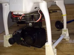 DJI Phantom landing gear risers to clear gimbled camera