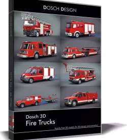 Dosch 3D - Fire Trucks 3D model