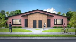 Duplex 2 bed 2 ba architectural model including all CAD plans Low-poly  3D model