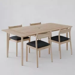 DWR Terassi Dining Table and Dining  Side Chair 3D model