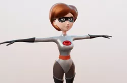 Elastigirl Rigged -Incredibles 2- PBR UE4 Low-poly  3D model