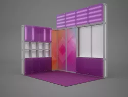 Exhibition stand octanorm maxima 4x3 m 3D model