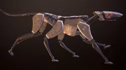 Fahrenheit 451 Dog Low-poly  3D model
