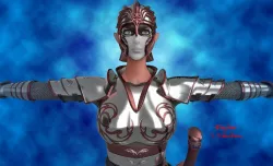 Female Elf Warrior 3D model