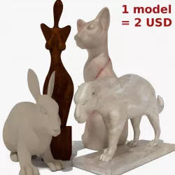 Figurines Collection 3D model