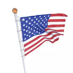 Flag USA animated 3D model