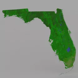 Florida State in 3ds and obj format 3D model