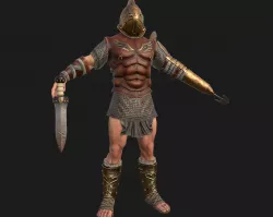 gladiator Low-poly  3D model