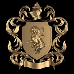 Harry Potter House of GRYFFINDOR Crest 3D model