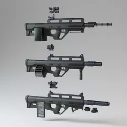 Heavy Modular Gun Kit 3D model