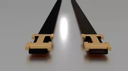 Hermes Belts x2 models Low-poly  3D model