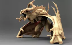 Horned wyvern 3D model