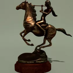 Horse Statuette 2E 3D model
