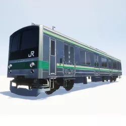 JR 205 Low-poly  3D model