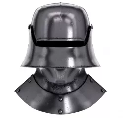 Knight Sallet Helmet with Visor and Gorget 3D model