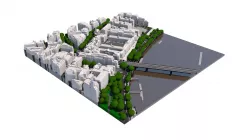 London city tile Level 2 block TQ3080 North East 3D model
