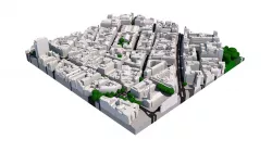 London city tile Level 2 block TQ3080 North West 3D model