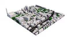 London city tile Level 2 block TQ3280 South West 3D model
