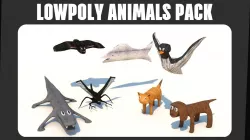 LOWPOLY RIGGED ANIMALS PACK Low-poly  3D model