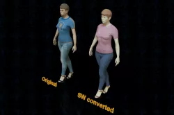 MakeHuman to SW - Woman Posing