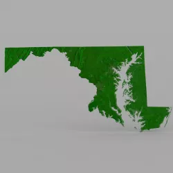 Maryland State for 3ds and obj 3D model